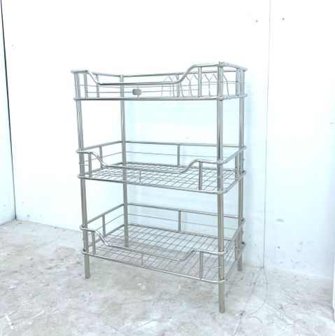  Kệ chén đĩa INOX cao cấp phòng bếp 2/3/4 tầng, kệ bếp Inox, kệ đứng Inox 