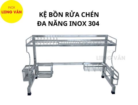  Kệ bồn rửa chén Inox 304, kệ để bồn rửa bát, kệ đứng đa năng Inox 304 đặc 