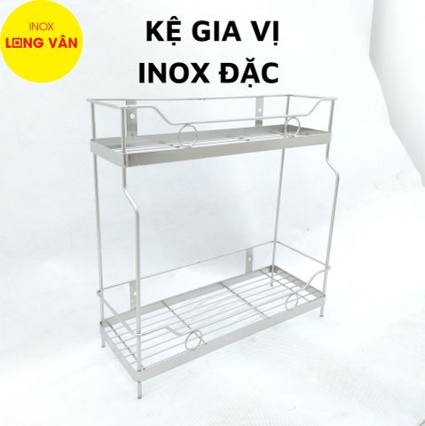  Kệ gia vị INOX Đặc cao cấp sáng bóng, thiết kế cầu thang 2 tầng 
