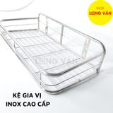  Kệ đựng gia vị nhà bếp INOX 201 tiện lợi 1 tầng 