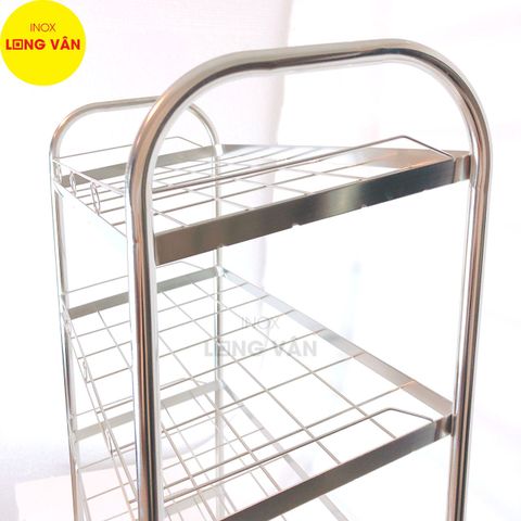  Kệ giày dép INOX đặc 3/4/5 tầng sáng bóng, kệ đựng giày, dép tiện lợi 