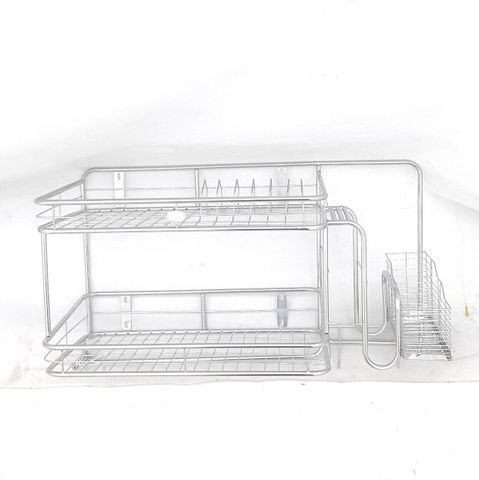  Kệ treo đa năng INOX cao cấp Long Vân, kệ bếp đa năng trang bị móc treo tiện lợi Inox 201 