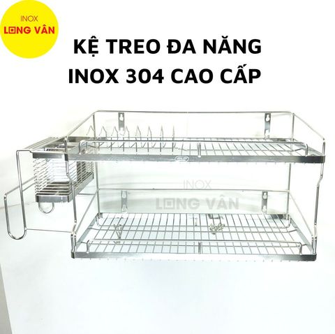 Kệ treo đa năng INOX 304 phòng bếp, kệ chén đĩa đa năng thông minh tiện lợi. 