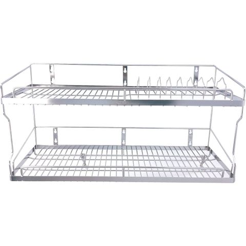  Kệ treo INOX 304 cao cấp 2 tầng, kệ úp chén bát đĩa, dụng cụ nhà bếp tiện dụng 