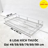  Kệ treo INOX đặc (đủ size) có sóng đĩa, kệ chén đĩa 1 tầng 