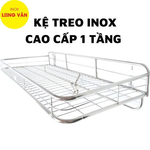  Kệ treo phòng bếp INOX 1 tầng , bề mặt sáng bóng, dụng cụ nhà bếp tiện lợi Inox 201 