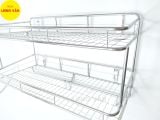  Kệ treo phòng bếp INOX cao cấp 2 tầng, kệ chén đĩa treo tường Inox 201 