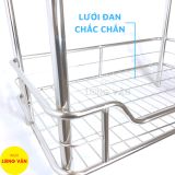  Kệ chén đĩa INOX cao cấp phòng bếp 2/3/4 tầng, kệ bếp Inox, kệ đứng Inox 
