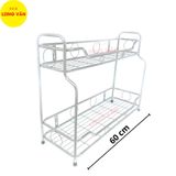  Kệ gia vị cầu thang INOX 2 tầng 