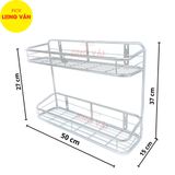  Kệ đựng gia vị nhà bếp INOX 2 tầng 