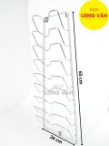  Treo máng nắp nồi vung INOX 304 cao cấp (loại 6 nắp, 9 nắp) 