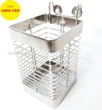  Ống đũa INOX 304 1 ngăn (8x9x15 cm) ống đựng muỗng thìa, đũa phòng bếp nhỏ gọn, Inox thanh la đặc dầy 304 
