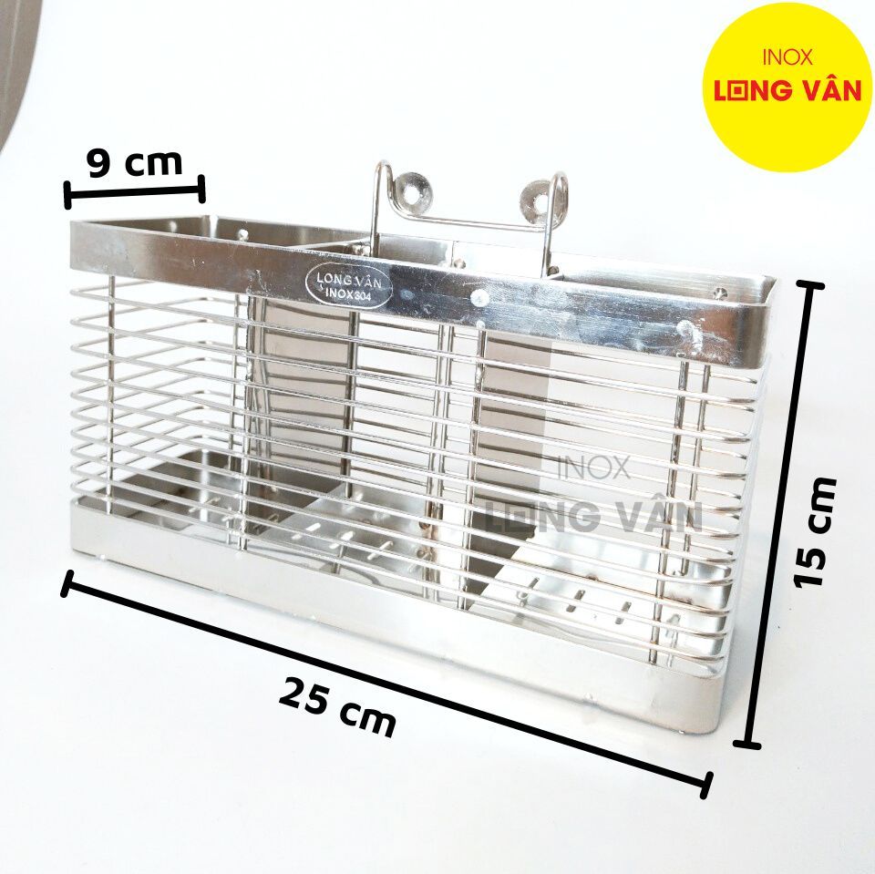  Ống đũa INOX 304 la 3 ngăn cao cấp, dụng cụ phòng bếp đựng muỗng đũa tiện lợi 