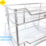  Kệ chén đĩa INOX cao cấp phòng bếp 2/3/4 tầng, kệ bếp Inox, kệ đứng Inox 