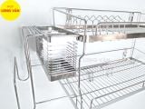  Kệ treo đa năng INOX 304 phòng bếp, kệ chén đĩa đa năng thông minh tiện lợi. 
