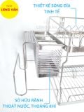  Kệ treo đa năng INOX 304 phòng bếp, kệ chén đĩa đa năng thông minh tiện lợi. 