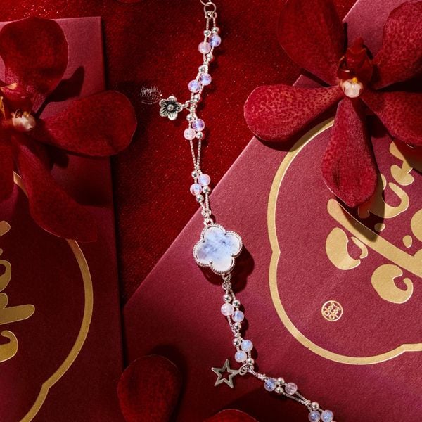  Lắc Tay Embrace Cỏ 4 lá Ánh Trăng SP006736 Gypsy.lala 