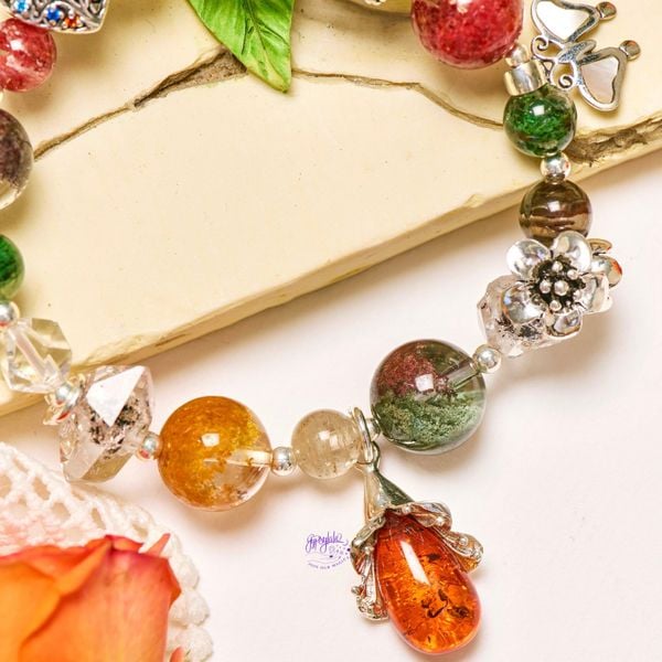 Vòng Tay Thiết Kế Nữ Peaceful Paradise 306 Đá Ưu Linh Ngũ Sắc SP007764 Gypsy.lala 