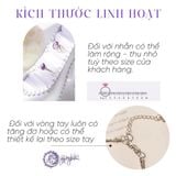  Vòng Tay Thiết Kế Nữ Ivy Embrace Đá Thạch Anh Hồng Thô SP008129 Gypsy.lala 