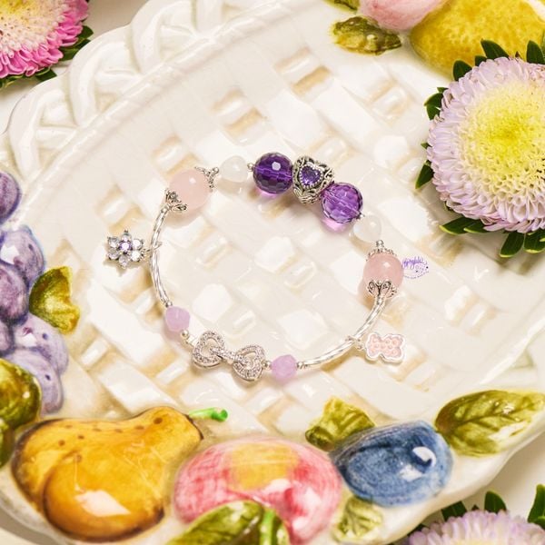  Vòng Tay Thiết Kế Nữ Sweet Surrender 308 Thạch Anh Tím, Thạch Anh Hồng SP007766 Gypsy.lala 