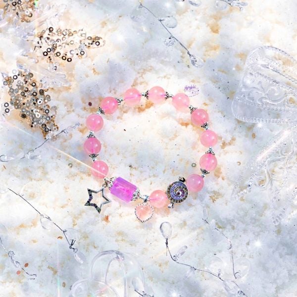  Vòng Tay Thiết Kế Pink Delight 353 Đá TA Hồng SP007881 Gypsy.lala 