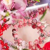  Vòng Tay Thiết Kế Angelic Connection 364 Đá Đào Hoa SP007906 Gypsylala 