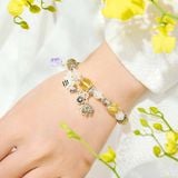  Vòng Tay Thiết Kế Golden Garden 366 Đá Tóc Vàng, Ánh Trăng SP007908 Gypsy.lala 