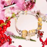  Vòng Tay Thiết Kế Golden Glow 367 Đá Tóc Vàng Charm Tài Lộc SP007909 Gypsy.lala 