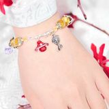  Vòng Tay Thiết Kế Riches Radiance 368 Đá Tóc Vàng Lu Thống Charm Tài Lộc SP007910 Gypsy.lala 