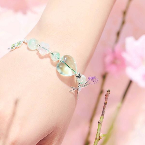  Vòng Tay Thiết Kế  Peaceful Pines 369 Đá Ưu Linh Xanh, Ánh Trăng SP007911 Gypsy.lala 
