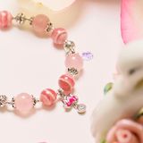  Vòng Tay Thiết Kế Nữ Pink Devotion 310 Đào Hoa Thạch Anh Hồng SP007768 Gypsy.lala 