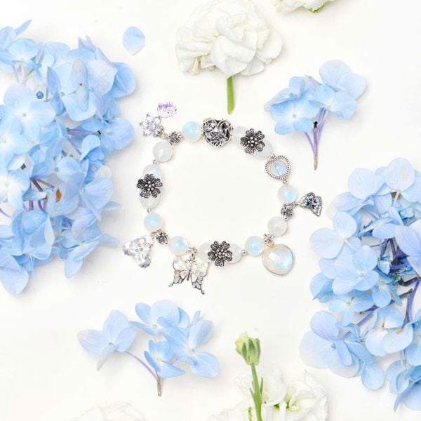  Vòng Tay Thiết Kế Dreamcatcher Glow Đá Ánh Trăng SP008052 Gypsy.lala 