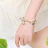  Vòng Tay Thiết Kế Riches Realm Đá Ưu Linh Xanh, Tóc Vàng SP008056 Gypsy.lala 