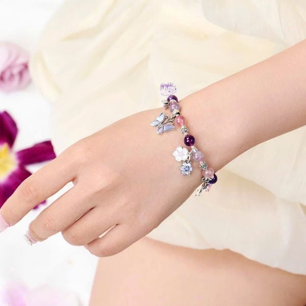  Vòng Tay Thiết Kế Tender Radiance Đá Super Seven SP008058 Gypsy.lala 