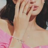  Vòng Tay Thiết Kế Nữ Lace of the Ocean Đá Thạch Anh Hồng Charm Đuôi Cá SP008177 Gypsy.lala 