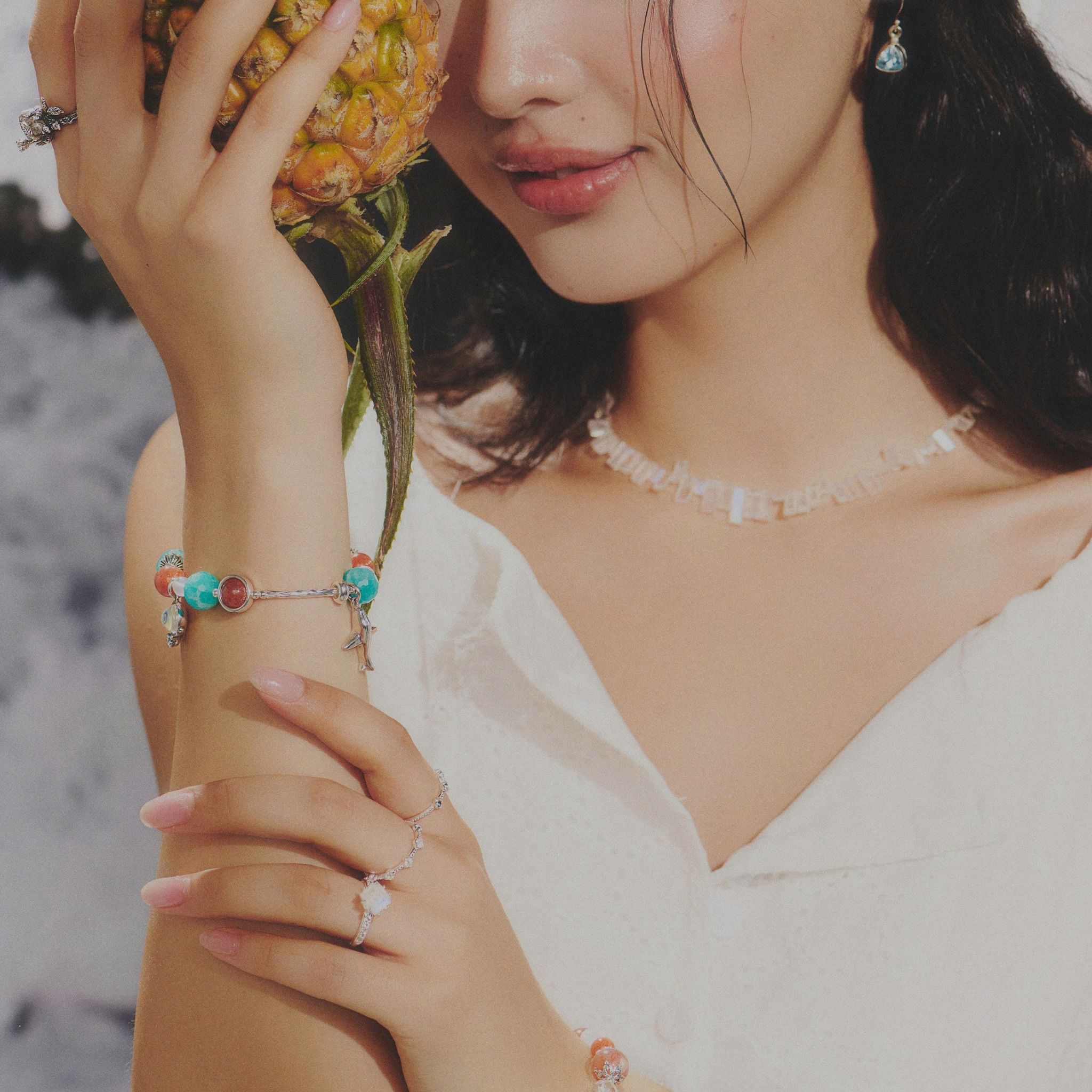  Vòng Tay Thiết Kế Nữ Pastel Horizons Đá Suntone, Amazonite SP008184 Gypsy.lala 