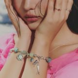  Vòng Tay Thiết Kế Nữ  Pearl Whisper Đá Beryl Aquamarine, Thạch Anh Vàng SP008192 Gypsy.lala 