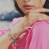  Vòng Tay Thiết Kế  Nữ Seafoam Kiss Đá Topaz, Ánh Trăng SP008193 Gypsy.lala 