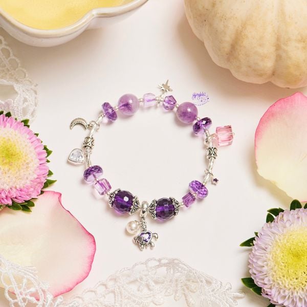  Vòng Tay Thiết Kế Nữ Serene Embrace 313 Thạch Anh Tím SP007771 Gypsy.lala 