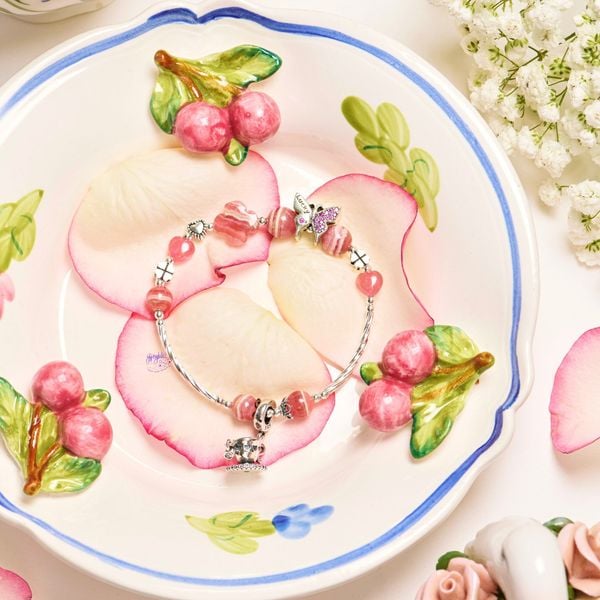  Vòng Tay Thiết Kế Nữ Blissful Essence 309 Đá Đào Hoa SP007767 Gypsy.lala 