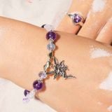  Nhẫn Bạc Thạch Anh Tím Triangle Amethyst SP005004 Gypsy.lala 