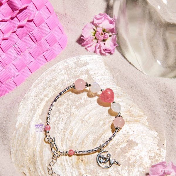  Vòng Tay Thiết Kế Nữ Đào Hoa Pink Reverie 236 SP007341 Gypsy.lala 