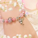  Vòng Tay Thiết Kế Nữ Loving Serenity 314 Đá Đào Hoa, Thạch Anh Hồng SP007772 Gypsy.lala 