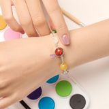  Lắc Tay Đá Ưu Linh Cánh Hoa Ngũ Sắc 