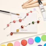  Lắc Tay Đá Ưu Linh Cánh Hoa Ngũ Sắc 