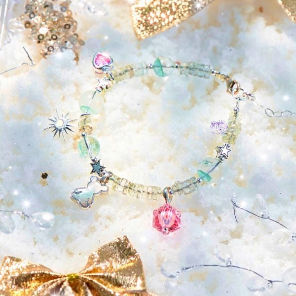  Vòng Tay Thiết Kế Meadow Melody 342 Đá Ưu Linh Xanh SP007870 Gypsy.lala 