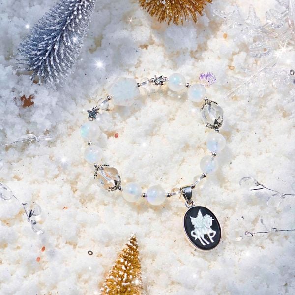  Vòng Tay Thiết Kế Moonstone Melody 335 Đá Ánh Trăng, TA Trắng SP007863 Gypsy.lala 