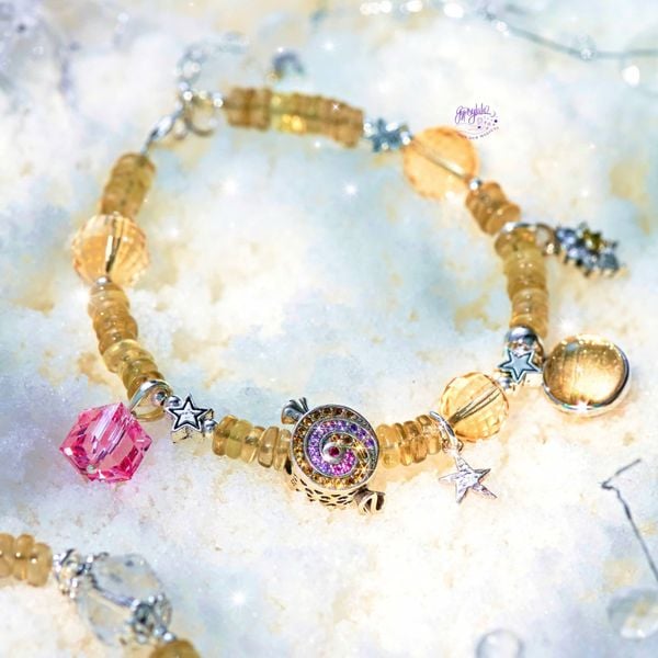  Vòng Tay Thiết Kế Wealthy Waters 338 Đá TA Vàng, Tourmaline SP007866 Gypsy.lala 