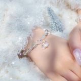  Vòng Tay Thiết Kế Green Oasis 341 Đá TA Trắng , Tourmaline SP007869 Gypsy.lala 