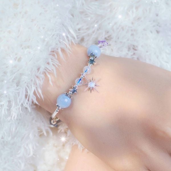  Vòng Tay Thiết Kế Ender Euphoria 346 Đá Ánh Trăng, Mã Não SP007874 Gypsy.lala 